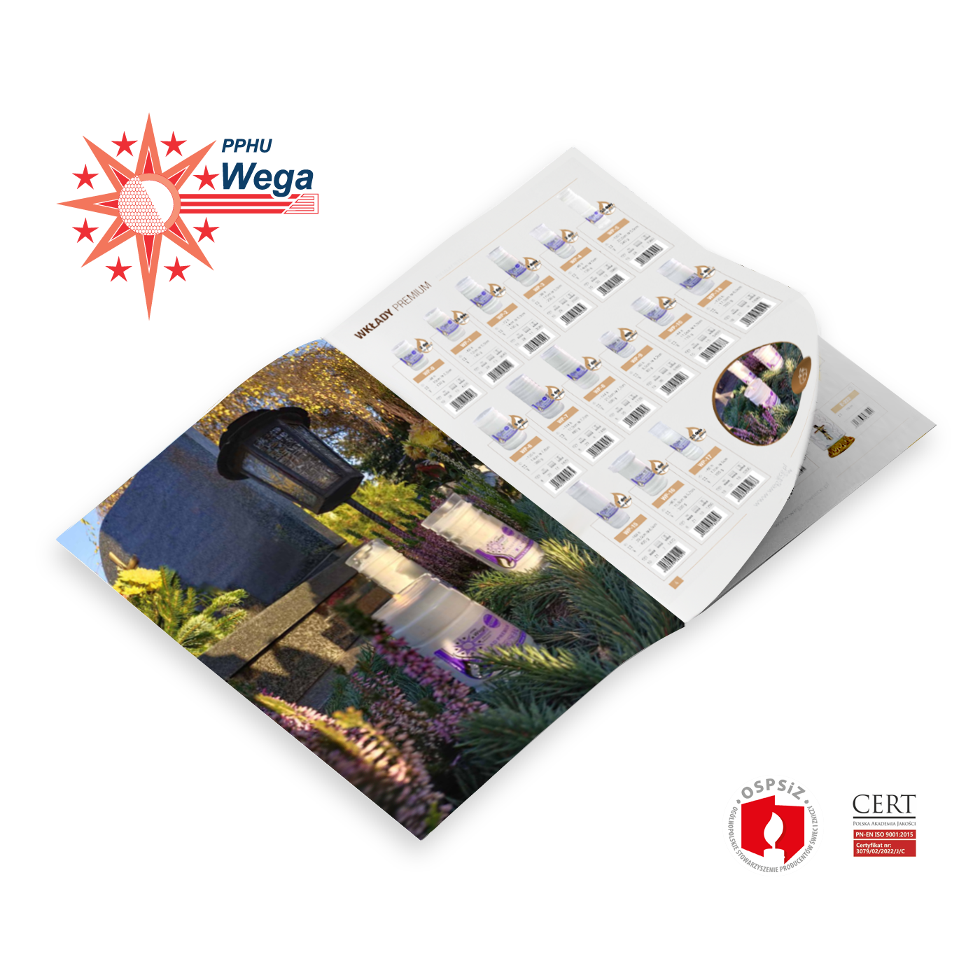 katalog oferty świec zniczy i wkładów od polskiego Producenta