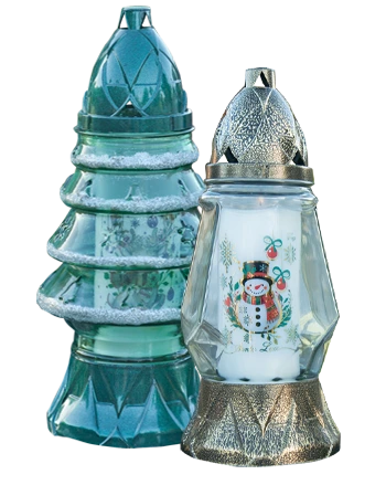 Szklane znicze tematyczne WEGA