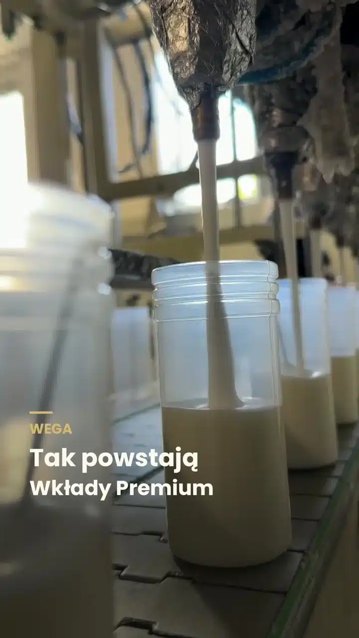 Napełnianie wkładów do zniczy Premium na linii produkcyjnej WEGA